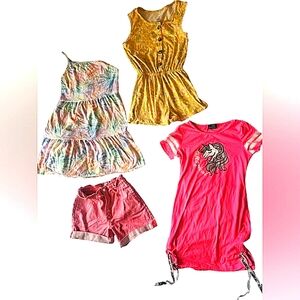 Colorful Girls' Summer Clothing  4 Piece Set Size 10